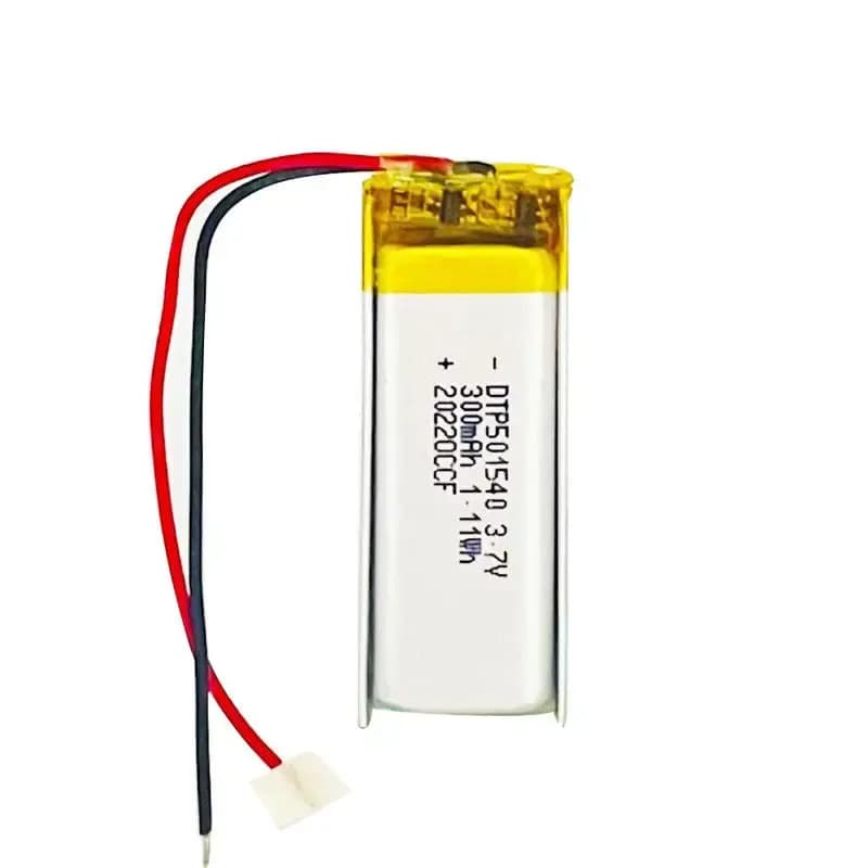 Thin Small Square Li-polymer Battery 501540 3.7V 300mAh