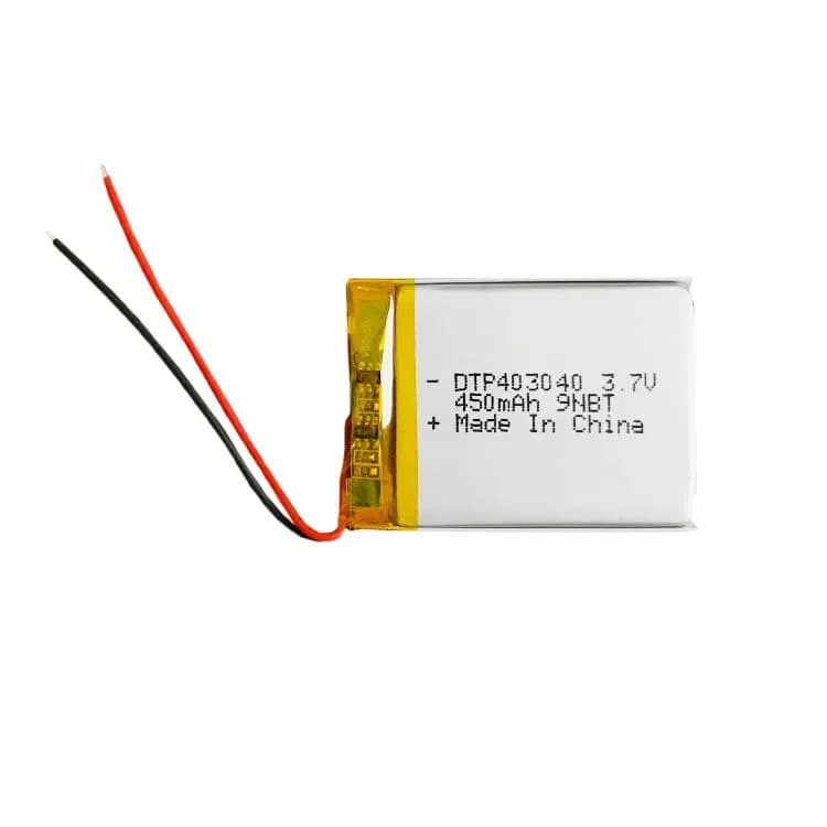 Lithium Batteries high temperature DTP403040 3.7V 450mAh for hand warmers, Tire Pressure Monitor, Wearable Device