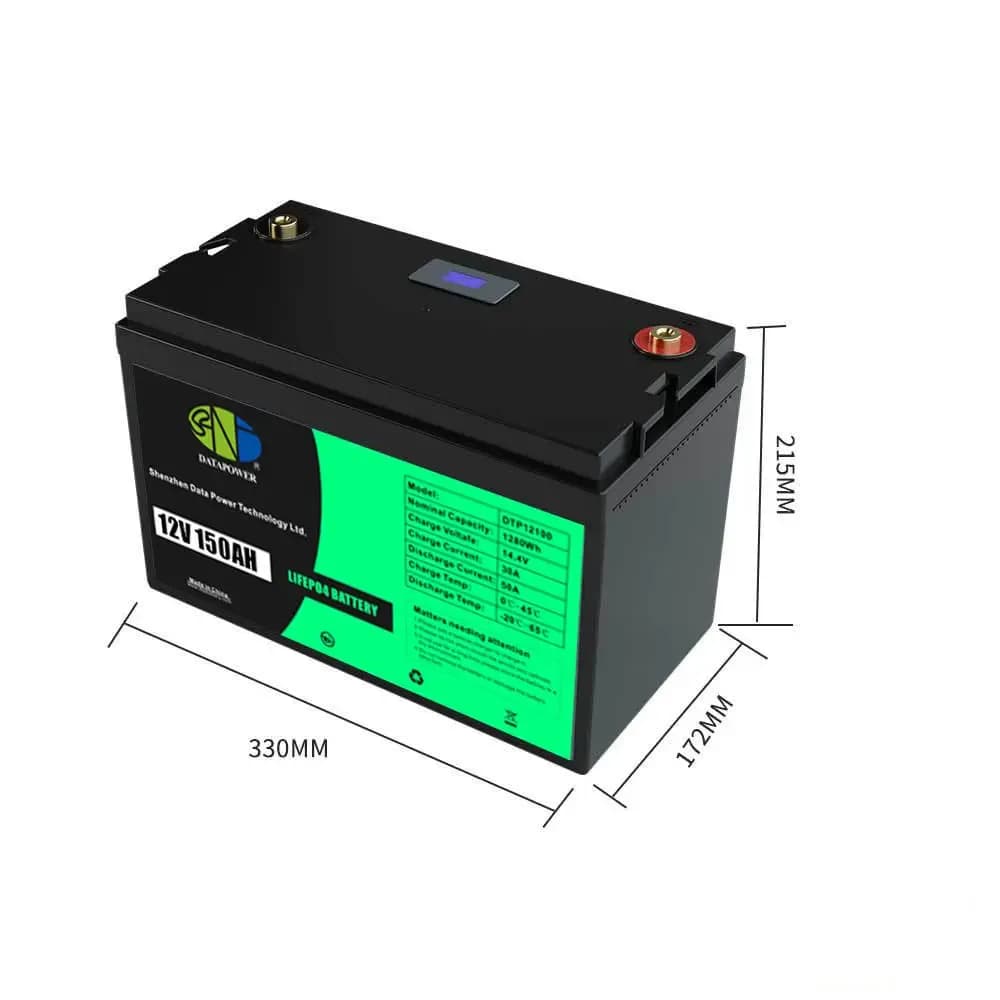 Solar LiFePo4 Lithium Battery System 12V 100Ah/200Ah/300Ah Built-in BMS Protection
