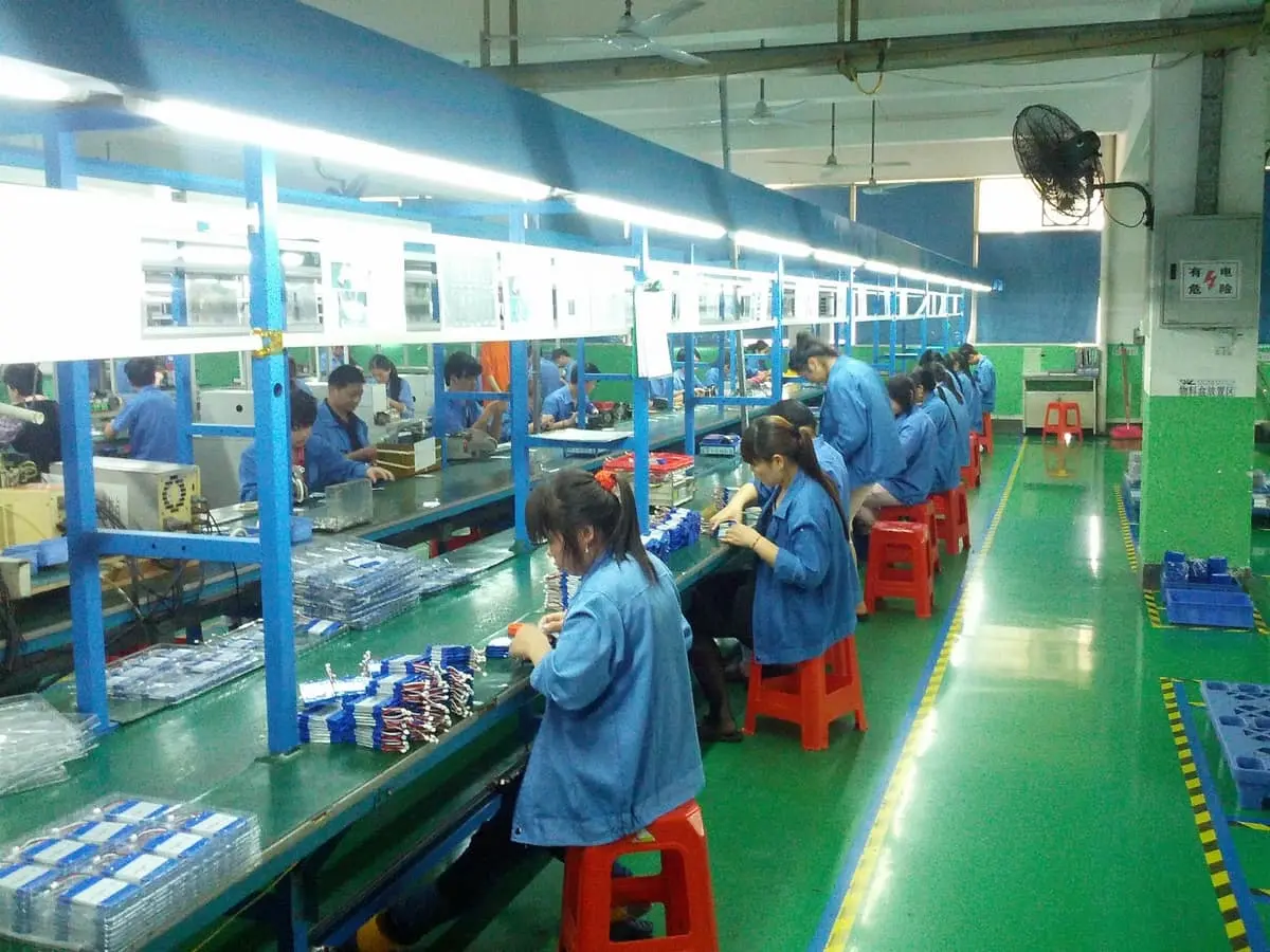 Each battery model runs on its own dedicated line.