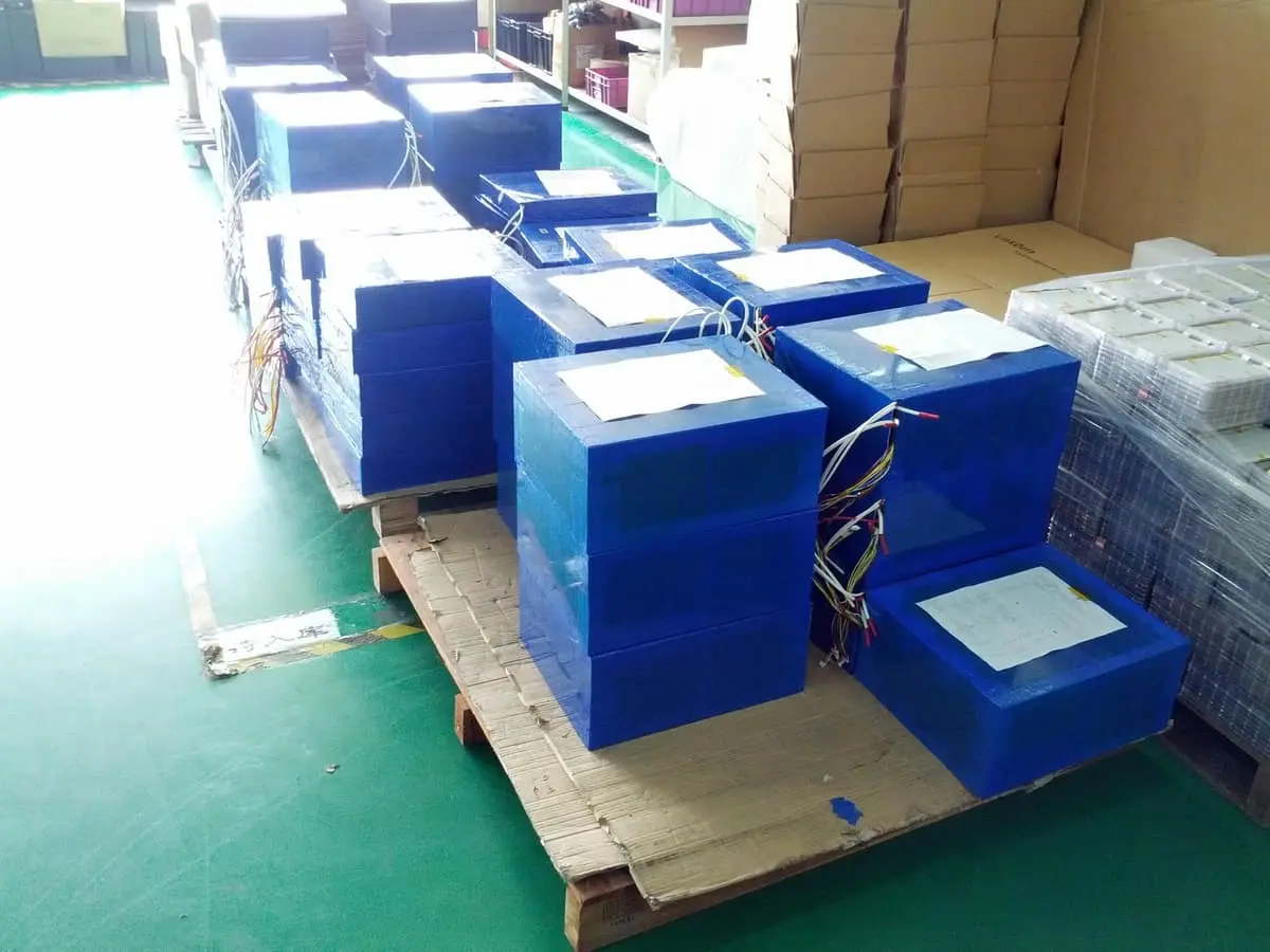 Large-format packs built and tested in a dedicated room.