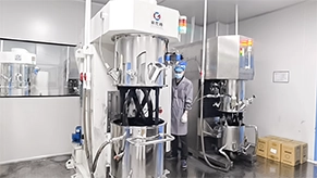 Mixing the coating material for anode and cathode.